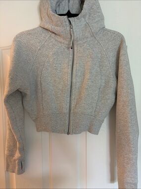lululemon athletica cropped scuba full zip 6